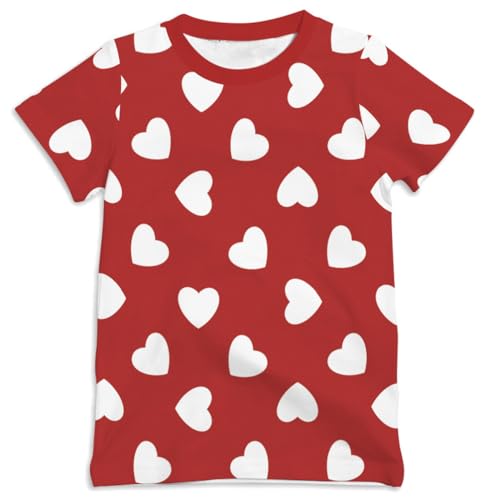 Image of Ainuno Graphic Tees for Boys Girls Kids 7-14Y, Summer Short Sleeve T Shirt Cool 3D Print