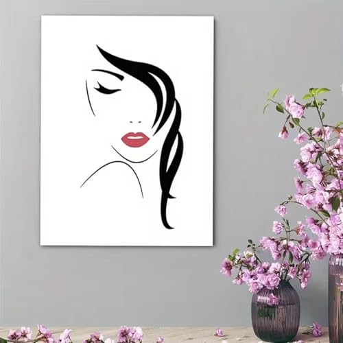 Affiche de personnage abstrait XINBAO, toile murale 80x120 cm avec cadre pour chambre