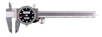 Fowler Dial Caliper with 0-4" Range Shockproof Black Dial 520087141
