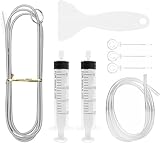 8Pcs Fridge Dredger Set, Fridge Drain Hole Cleaning Tool, Fridge Cleaner Reusable Refrigerator Drain Dredging Tool Kit for All Refrigerator Cleaning and Kitchen Drain Hole Remover - Image 1