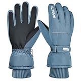 Gilotop Unisex Waterproof Winter Gloves Touchscreen,Windproof Thermal Ski Gloves for Men Women, Warm for Snowboarding, Hiking, Running,Outdoor Activities