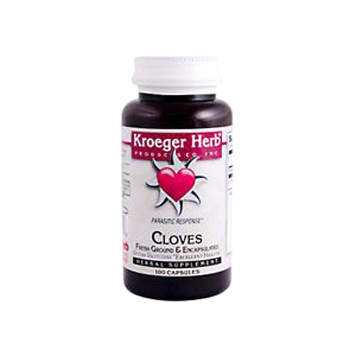 Kroeger Herb Fresh Ground Cloves 450 Mg Vegetarian Capsules, 100 Count