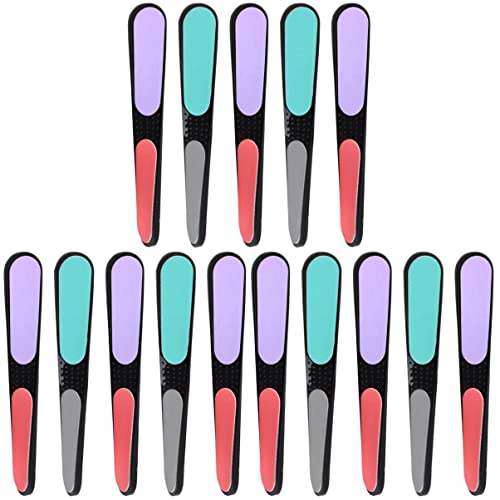 minkissy 30pcs Four Sided Nail Files Multi-Function Grinding Nail File for Manicure Polishing Smooth Heavy Duty Buffing Block