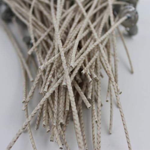 100 piezas de mechas para velas de algodón con base miniatura 5