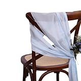 Photo Gallery nrbmzyen fasce per sedie, in chiffon, 30 x 270 cm, decorazione per matrimoni, natale, feste di compleanno, colore celeste, 6 pezzi Photo Gallery nrbmzyen fasce per sedie, in chiffon, 30 x 270 cm, decorazione per matrimoni, natale, feste di compleanno, colore celeste, 6 pezzi