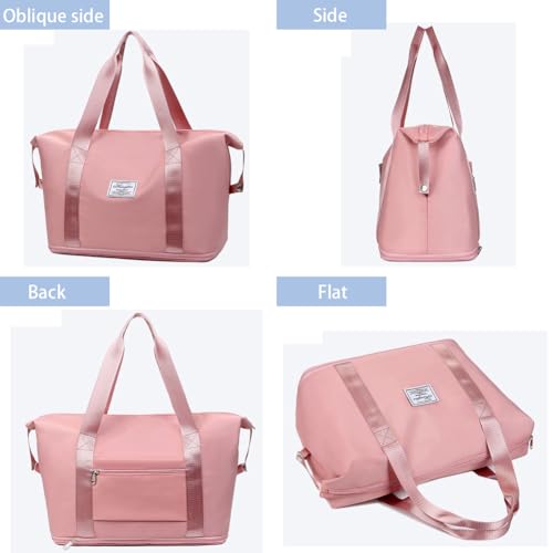 Travel Duffle Bag Waterproof Sports Gym Bag Large Tote Weekender Bags Shoulder Overnight Bags for Women4