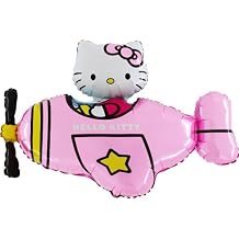 Toyland 37" Hello Kitty In Pink Aeroplane Foil Balloon - Party Decorations