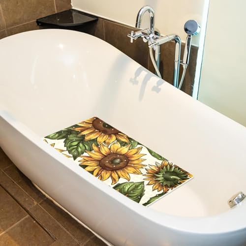 Tapis de bain antidérapant extra long pour éviter les glissades