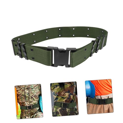 PartyKindom 1pc Multifunctional Outdoor Waist Belt Heavy Duty Webbing Belt for Training Hiking and Utility Workers3