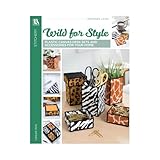 LEISURE ARTS Wild for Style Plastic Canvas Book, Animal Print Plastic Canvas Desk Decor Patterns, with Full Color Charts