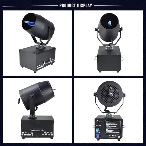 Generador de nieve falsa de 2000W para efectos de escenario DJ y espectáculos con rotación 90° 5