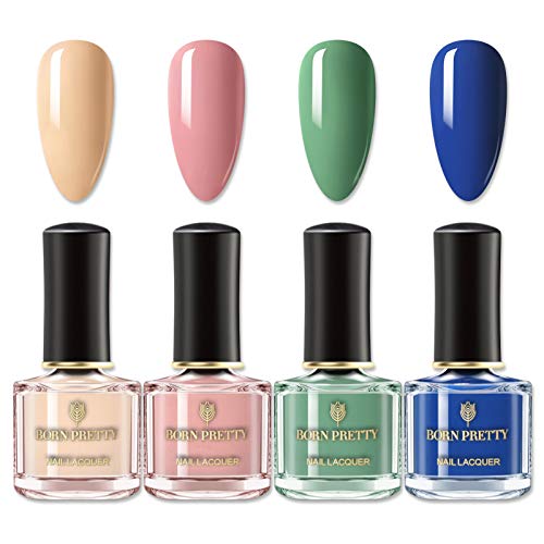BORN PRETTY Nail Polish Nail Art Sets Long Lasting with Nail Sticker Nail Art Set