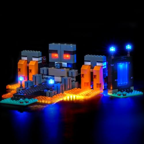 Luces LED para Lego 21590 destaca los detalles oscuros del set Wither Battle