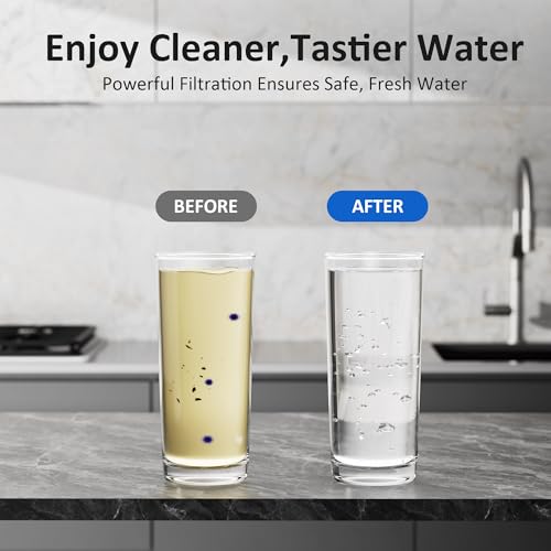 Image of Filter 1 Water Filter Replacement for Whirlpool WRS321SDHZ13 WRS325SDHZ WRS325FDAM04 WRS571CIHZ04 WRS315SDHZ08 WRS325SDHZ13 WRS315SDHM13 WRS321SDHZ08 WRS325SDHZ08