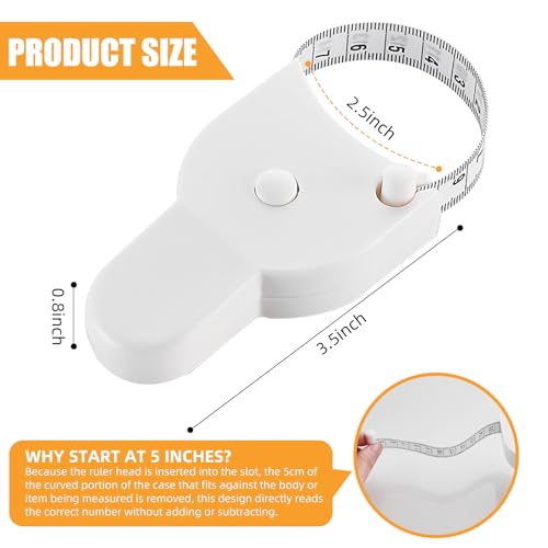 Cinta Métrica Corporal Retráctil 150 cm con Funda Plástica miniatura 5