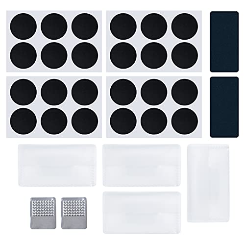 AUEAR, 24 Pack Self Adhesive Bike Tire Patches Kit Bike Puncture Repair Patches for Bicycle Tube Repair