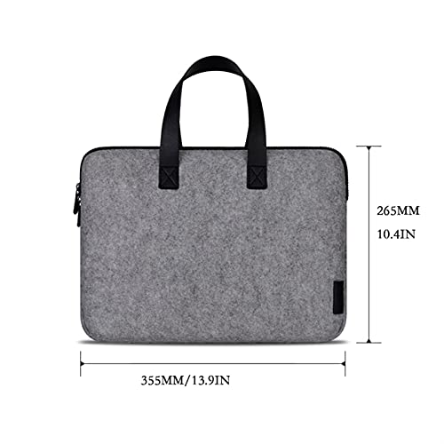 Laptop Bag Computer Bag Laptop 13 Inch Laptop Bag Briefcase Women's Fashionable Wool Felt Bags Lightweight Handbag High Capacity Laptop Case Sleeve for Men Women Briefcase Laptop Shoulder Messenger B2