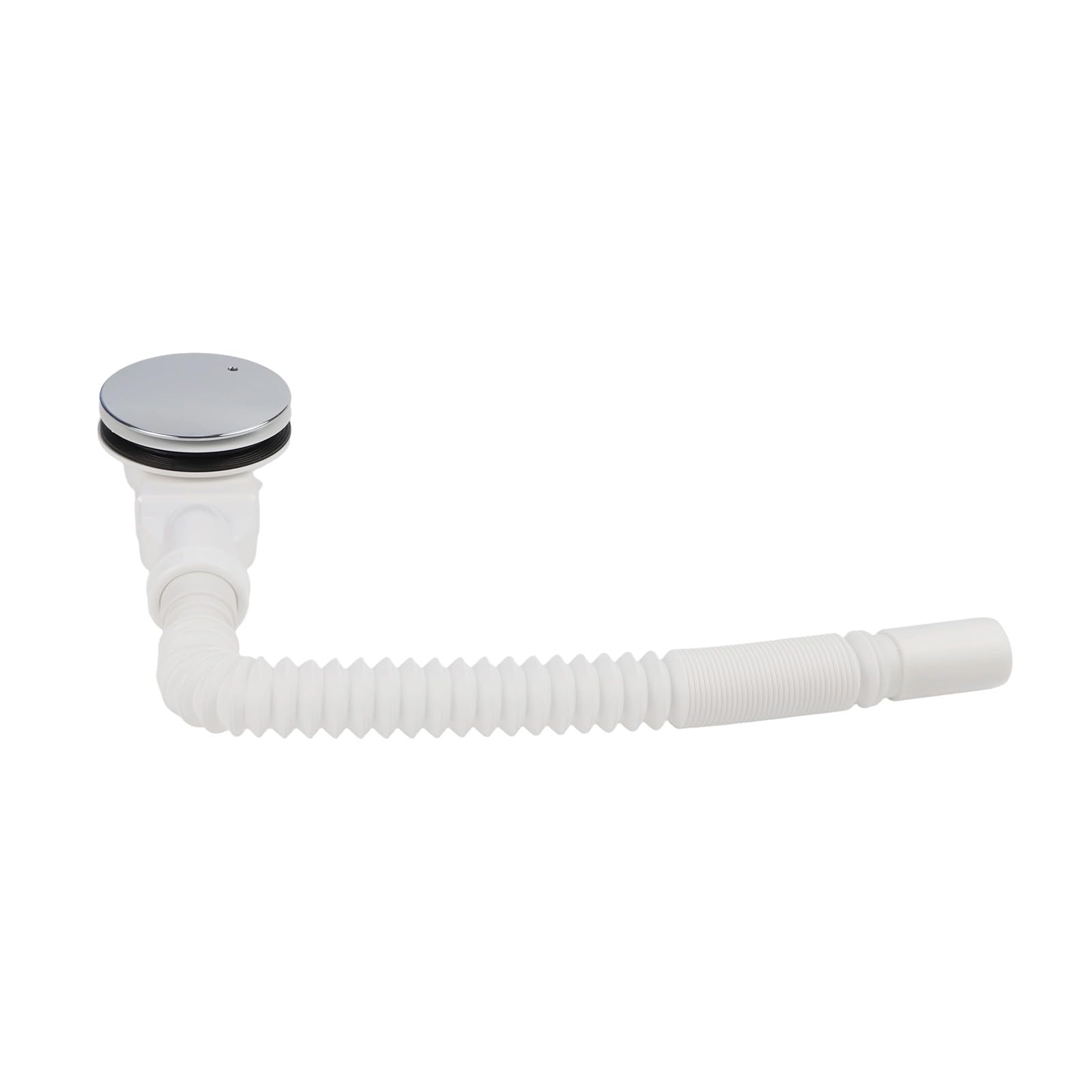 Siphon de douche fin blanc pour baignoire de 90 mm, compatible avec les bacs de douche standard, entretien facile, accessoire de salle de bain moderne, solution de drainage élégante