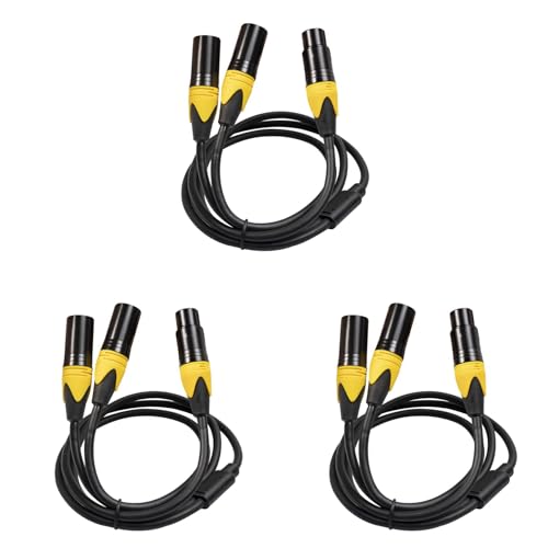 Câble répartiteur XLR 3 broches vers double XLR mâle Y pour micro
