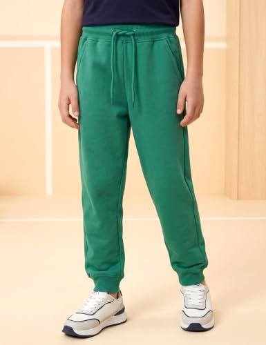 Image of Amazon Brand - Symbol Boys Cotton Rich Stretchable Knit Terry Track Pants Joggers | Age 2-14 Years