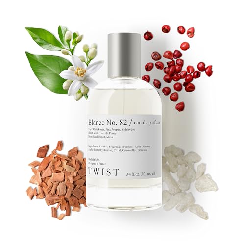 Twist Blanco No. 82 - Eau De Parfum Inspired by Byrdo Blanche Long-Lasting Perfume For Women Paraben Free Vegan Clean Ingredients Fragrance - Spray 100 ml (3.4 fl. oz.)