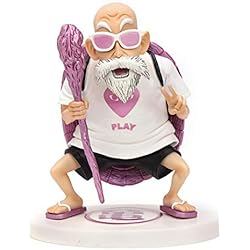 Master Roshi Modelo De Juguete Adorno De Escritorio Figura De Acción Modelo De Personaje Animado Estatua, para Regalos Y Decoración del Hogar,Rosado