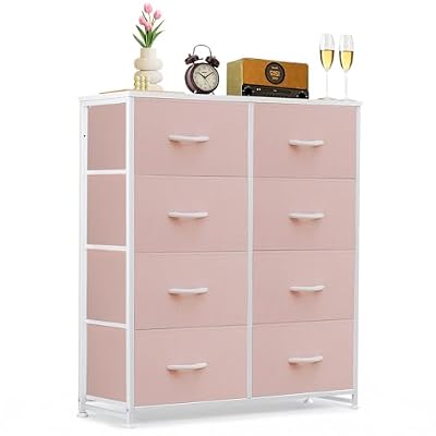 8-Drawer Dresser for Bedroom, Anti-Tip Tall Storage Organizer