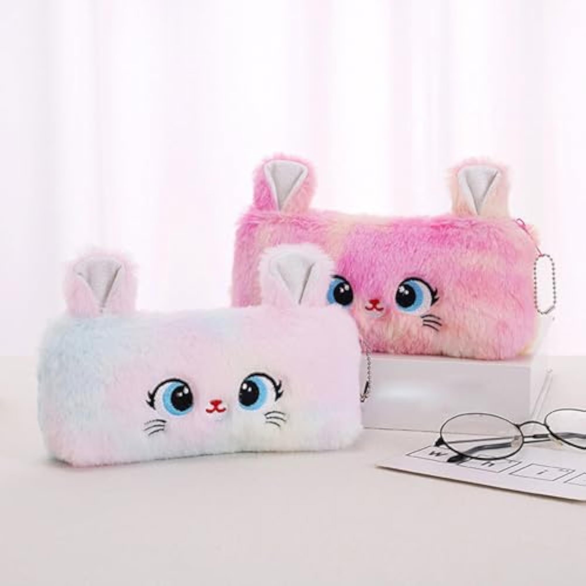 Cat Shape Makeup Bag, Zipper Pencil Case for Travel