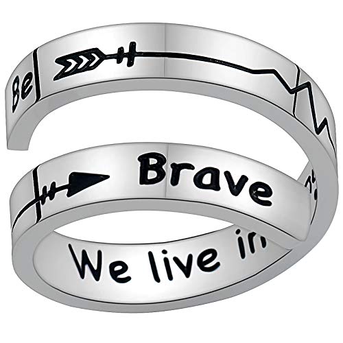 Gleamart - Anello motivazionale dell'amicizia da