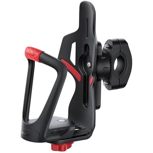 Lamicall Bike Water Bottle Holder with Tracker Storage, Bicycle Drink Cage