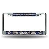NFL St. Louis Rams Bling Chrome Plate Frame