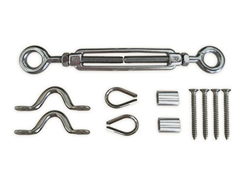 Muzata 5 pezzi resistente cavo in acciaio INOX