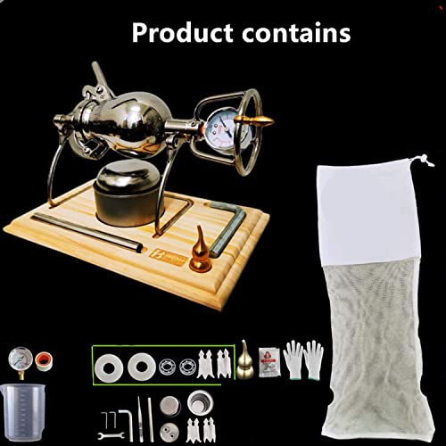 Home Small 304 Stainless Steel Manual Popcorn Machine, Stainless Steel Grain Amplifier Old-Fashioned Mini Popcorn Popper #TOP3