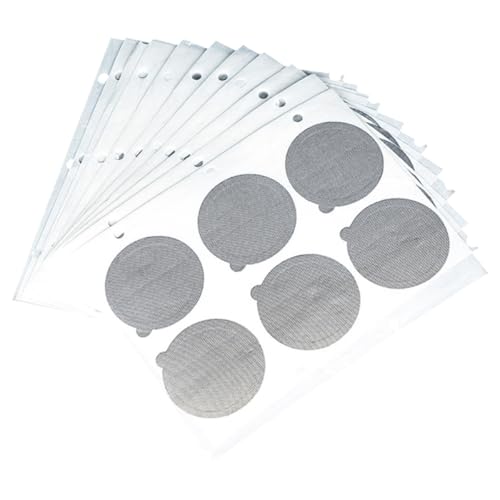 SUPVOX Tapas de Aluminio Adhesivas para Cápsulas de Café Espresso, 60 Unidades, Película Selladora de Papel de Aluminio para Vasos, Aptas para Máquina de Café Espresso y Uso Doméstico
