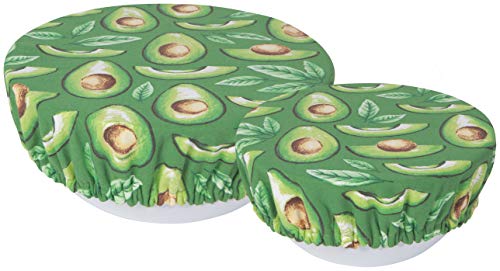 Now Designs Avocados Save It Reusable Cotton Bowl Covers 7.5 And 9.25 Inch, Set Of 2 #TOP8
