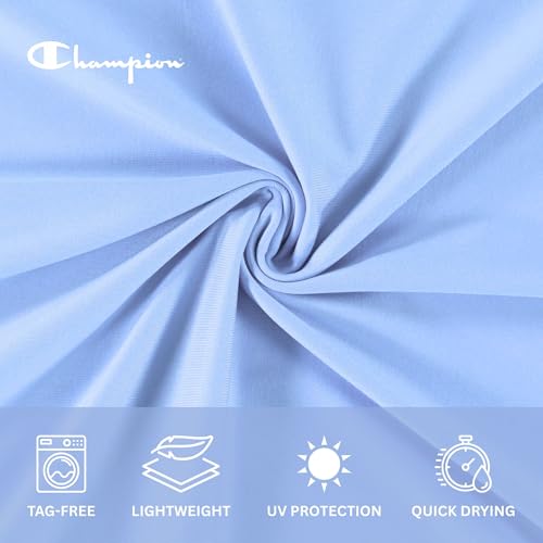 Champion Swim Board Shorts for Women, 7” Swim Shorts Women with Pockets for Beach, Pool, Summer Light Blue - image 7