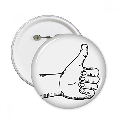 Badge bouton DIYthinker de louange avec finition soignée et motif en ligne