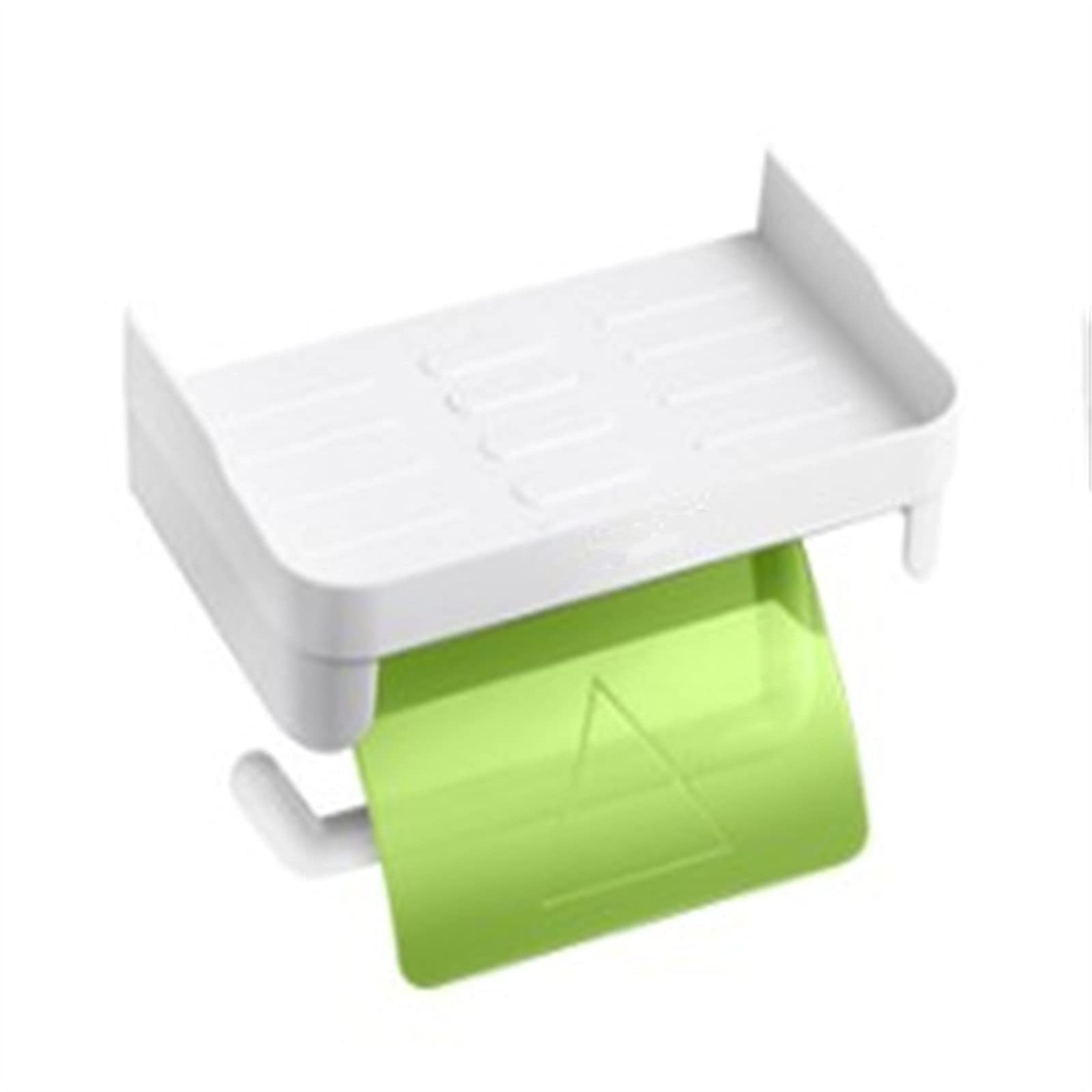 Paper Towel Holders Toilet Paper Towel Box Wall Hanging Waterproof Holder for Kitchen Bathroom and Toilet(Green)