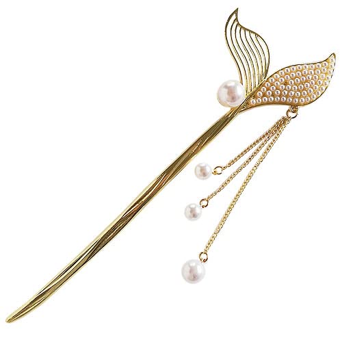���񂴂� �l�� ���h 1�{ �S�[���h �� kanzashi014 GreenRoseYumi (�p�[��)