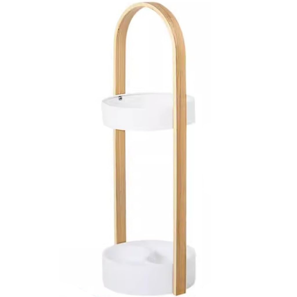 SBJKLYRN umbrella stand, Stand Nordic Style Open, Hotel Creative Partition With Hook, Walking Sticks/golf Clubs, Housewarming Gift(White)