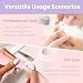 Imagen de XunmotorYao Torno para Uñas Profesional 12 in 120000 RPM Lima Eléctrica Uñas Seguro LCD Kit de Manicura y Pedicura Eléctrico Profesional Nail Drill Recargable USB para Uñas de Gel