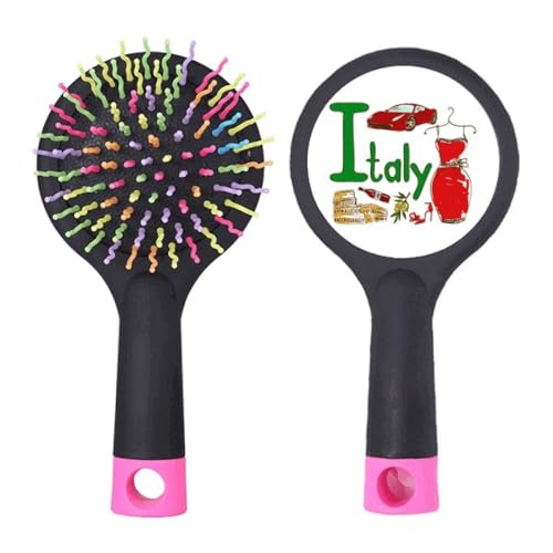 Brosse à cheveux démêlante Italie anti-nœuds pour cheveux longs et bouclés
