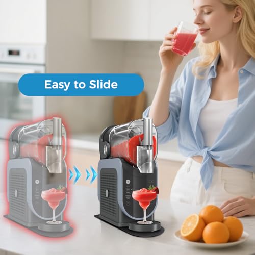 Image of Sliding Pad Compatible with Ninja Slushie Machine FS301 /FS300 - Non-Slip Mat & Smooth Move Accessory | Effortless Repositioning & Desktop Protection | 18.1 inchx6.7 inch Perfect Fit