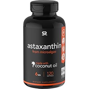 Sports Research Astaxanthin Supplement from Algae, with Organic Virgin Coconut Oil – Natural Support for Skin and Eye…