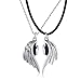 Collana Magnetica Coppia, 2pcs Collana Coppia Angelo Demone Collana Coppia Bianco Nero Collana Coppia Set Collana Calamita Coppia Collana Puzzle Coppia Collana Coppia Calamita Collana Per Moglie