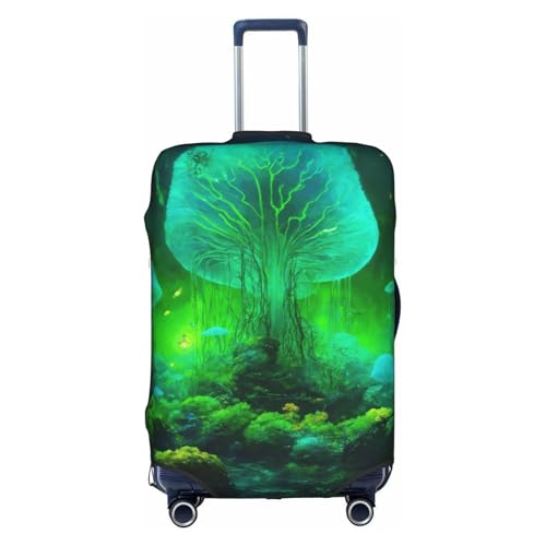 Housse de bagage avec fermeture éclair dissimulée motif champignon XL