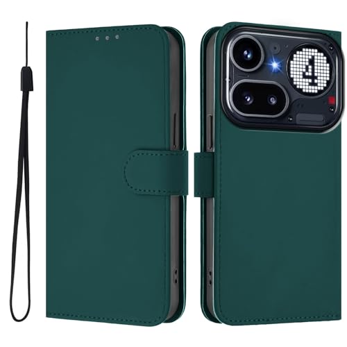 �X�}�z�P�[�X �Ή��@�� for Nothing Phone (4a) Pro �X�}�z�P�[�X�y�J�[�h�z���_�[�E�E�H���b�g�E�}�O�l�b�g�o�b�N���E�t���b�v�E�X�^���h�@�\�t���zDarkGreen