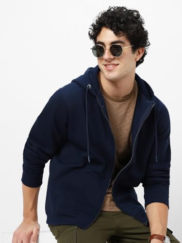 Image of Neostreak Men's Cotton Hooded Neck Zippered Sweatshirt