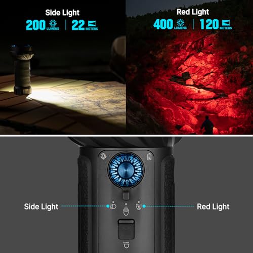 Image of OLIGHT Marauder Mini 2 Bright Flashlight 10,000 Lumen with 750 Meters Beam Distance, Rechargeable Light with Dual Charging & 5 Lighting Modes for Outdoor, Camping, Emergencies (Black)