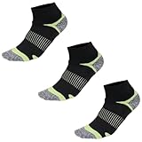 [GMOOD] ソックス ジームード 先丸 滑り止め付き スポーツ 3Pソックス スニーカー丈 メンズ レディース ランニング 底パイル 3足組 靴下 吸汗速乾 消臭機能 耳付 gm-03 ブラック